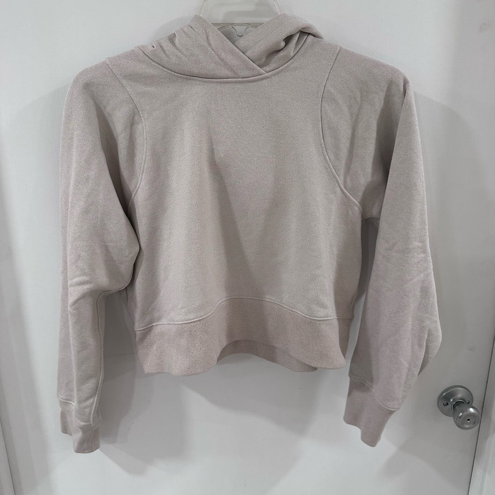 Lululemon shine sparkle scuba hoodie croped